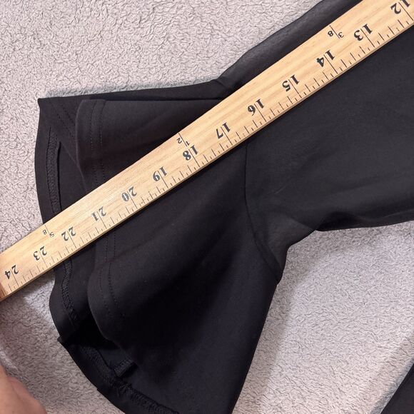 NWT Ador Women’s M Chiffon Modal High Neck Flare Cuff Blouse Witchy Goth Vampire - Picture 7 of 13